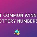 what are the 6 most common winning lottery numbers